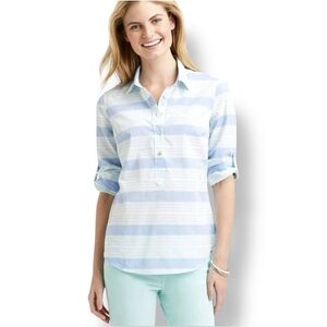 Vineyard Vines | Cove Poplin Popover Blouse (10) 🐳